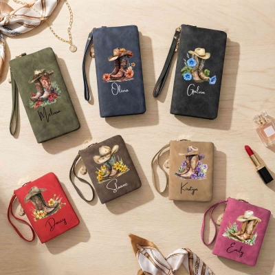 custom card holder gift for her