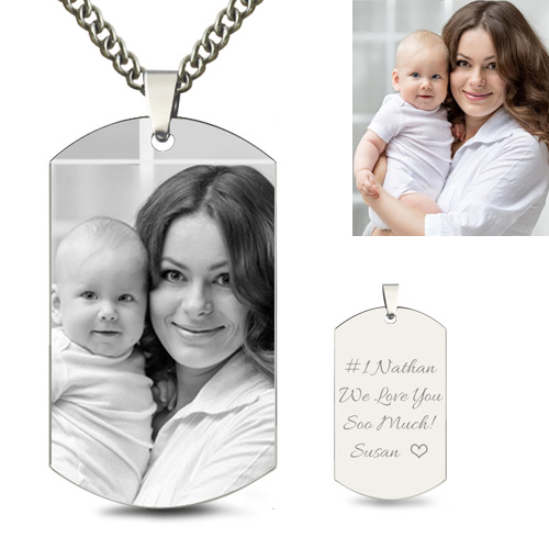 graduation dog tag necklace