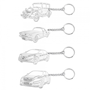 Personalisierter Auto-Schlüsselbund in jedem Modell