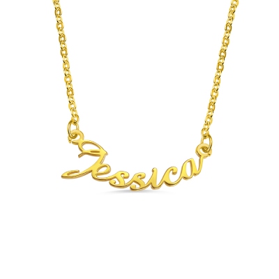 Personalized Smile Name Necklace