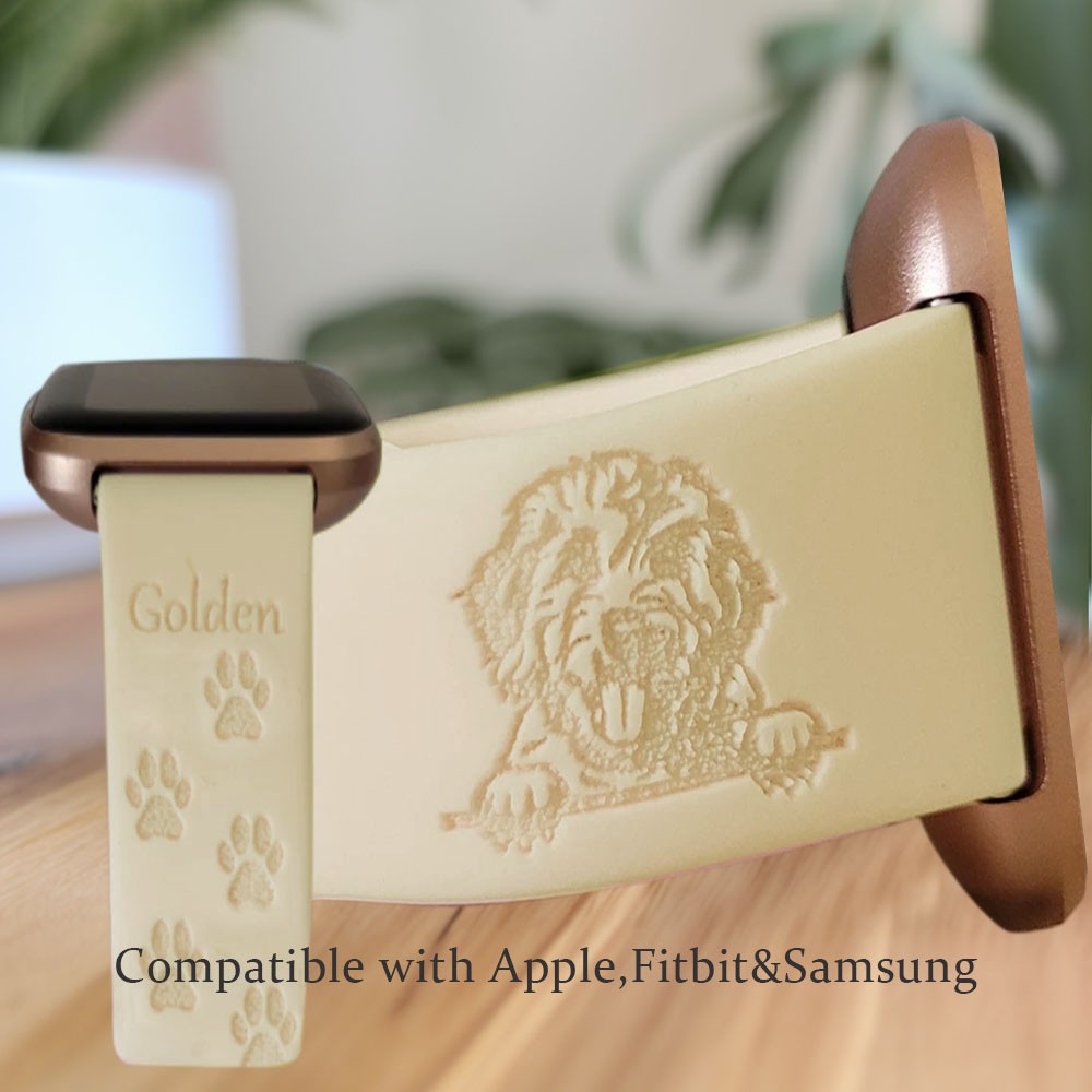 Custom Engraved Dog Breed Watch Band for Apple Watch, Personalized Dog