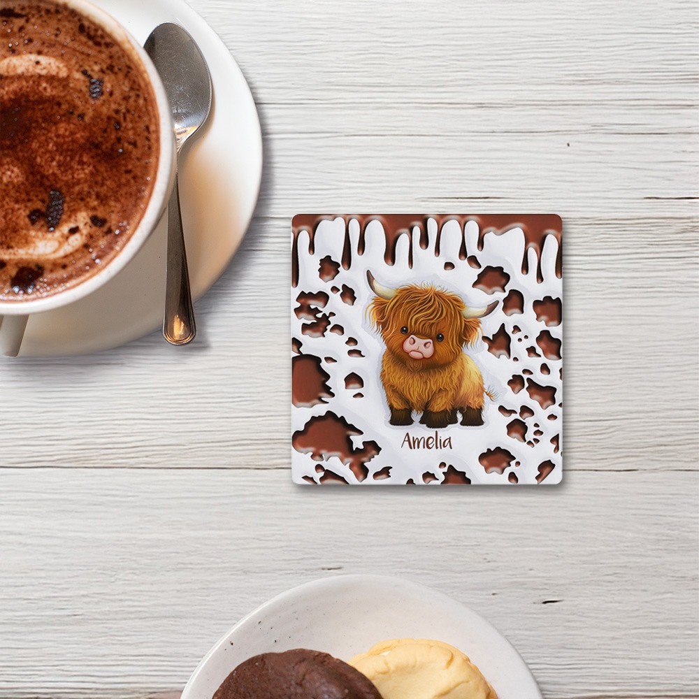 Personalized Highland Cow Coffee Mug