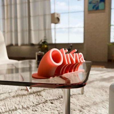 Personalized 3D Printed Playful Name Plate, Multicolor Name Display, Office Desktop Decor, Birthday/Appreciation Gift for Teacher/Colleagues/Friends