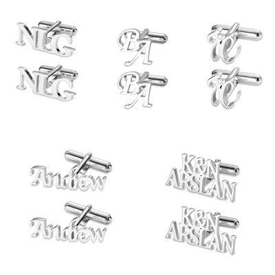 Personalized Letter Name Cufflinks