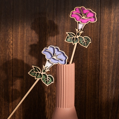 Personalized Birth Flower Wooden Decor