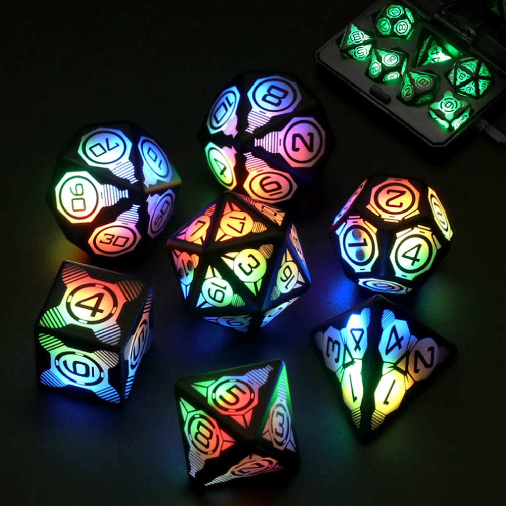 LED Flash Dice Set Electronic diceDoldols