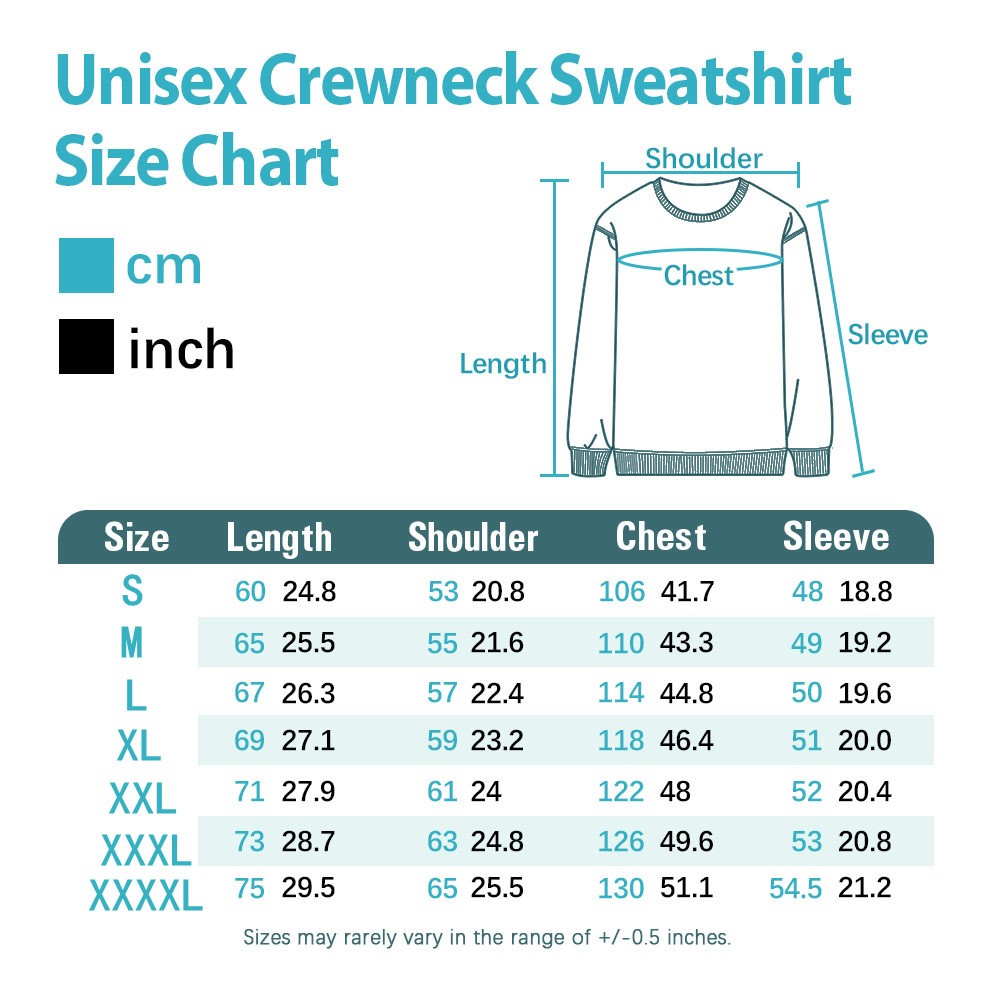 Sweatshirt Size