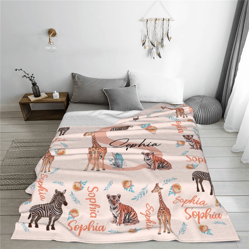 Wildlife Name Blanket