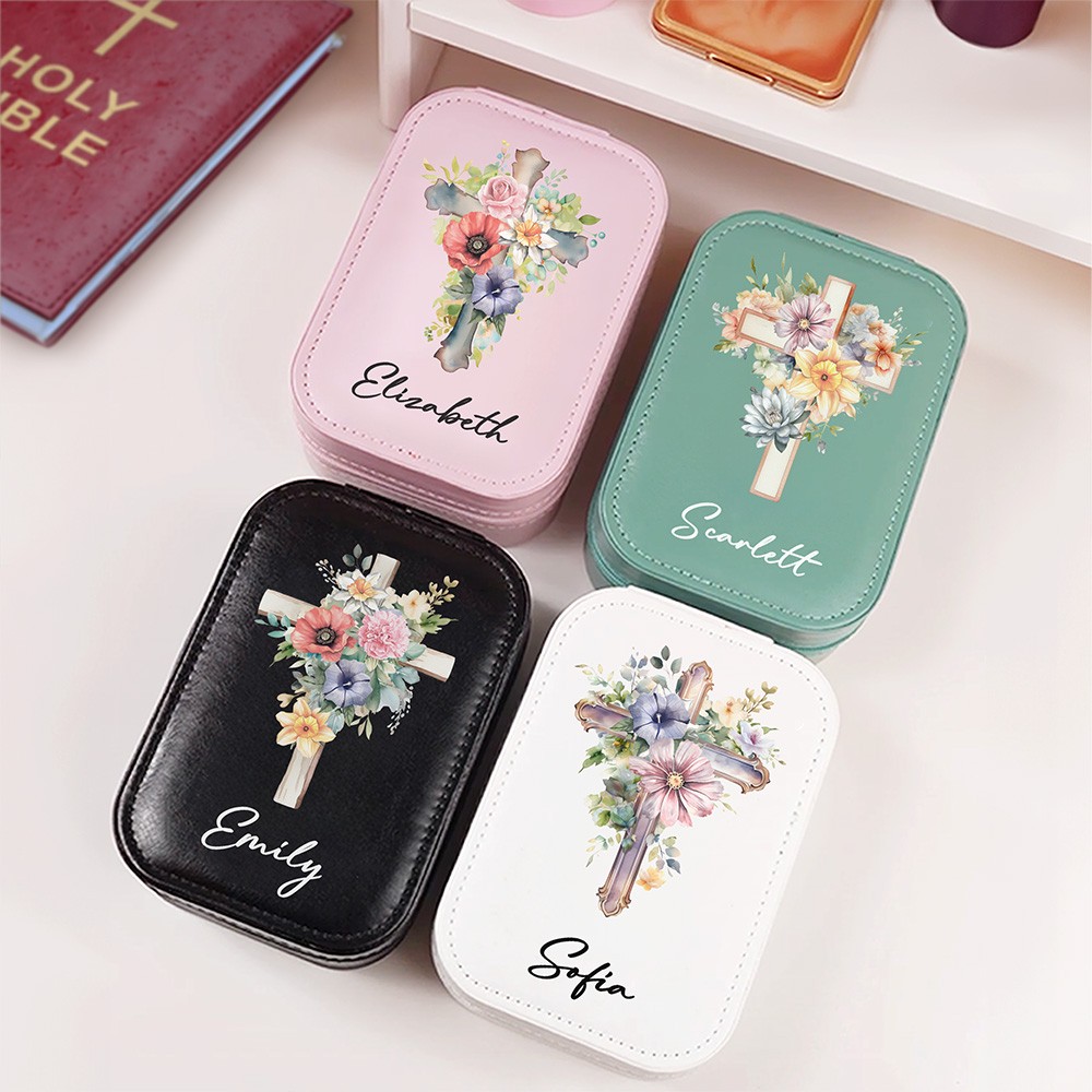 waterproof makeup mirror jewelry box with zipper