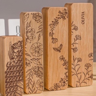 7 Day Pill Box For Purse With Custom Name, Wooden Pill And Vitamin Organizer, Birth Control Case, Small Pill Container And Trinket Box Gift