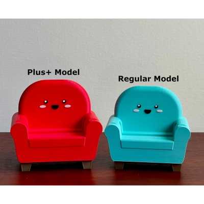 3D Printed Mini Sofa Phone Stand, Colorful Chair-Shaped Phone Holder, Cute Phone Accessories, Home Desk Decor, Birthday Gift for Family/Friends/Her