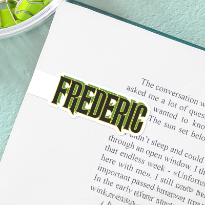 Personalized Name Wicked-Inspired Bookmark, Magnetic Bookmark Clip, Book Accessory, Birthday/Christmas Gift for Book Lovers/Students/Musical Film Fans