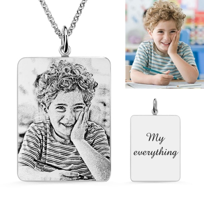 Personalized Engraved Photo Necklace, Up to 40% Off - GetNameNecklace