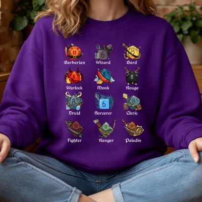 DND Class Neutral T-Shirt/Sweatshirt/Hoodie, Graphic Clothes Gifts for DND Players