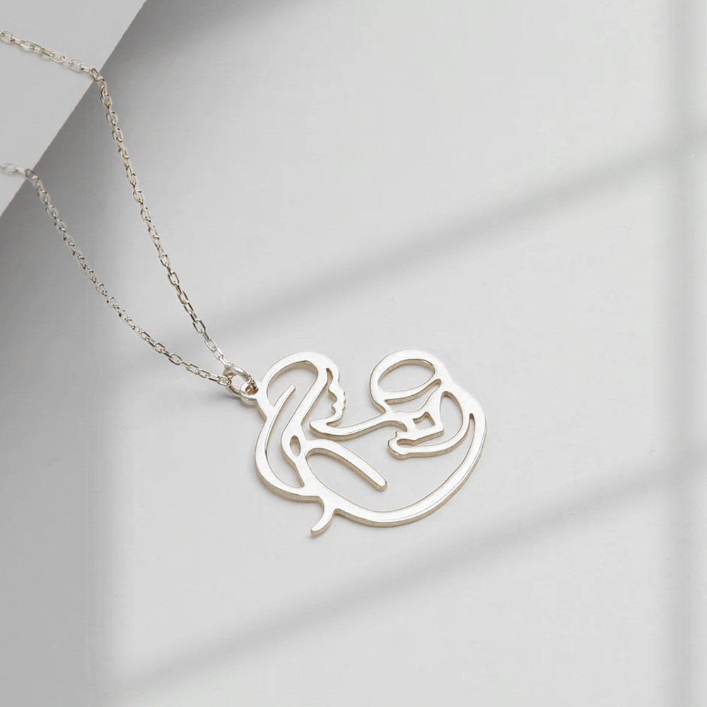 Personalized Mother and Child Necklace