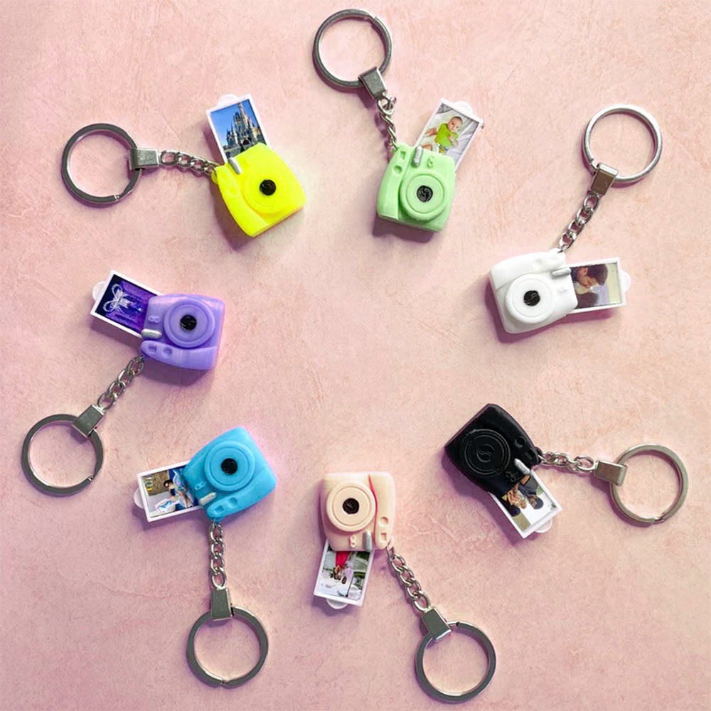 Porte-clés Appareil Photo Vintage Lumineux Et Sonore - Miniature 5x3,4 Cm - Fonction LED Et Son Obturateur - Cadeau Original Pour Photographes Et Collectionneurs