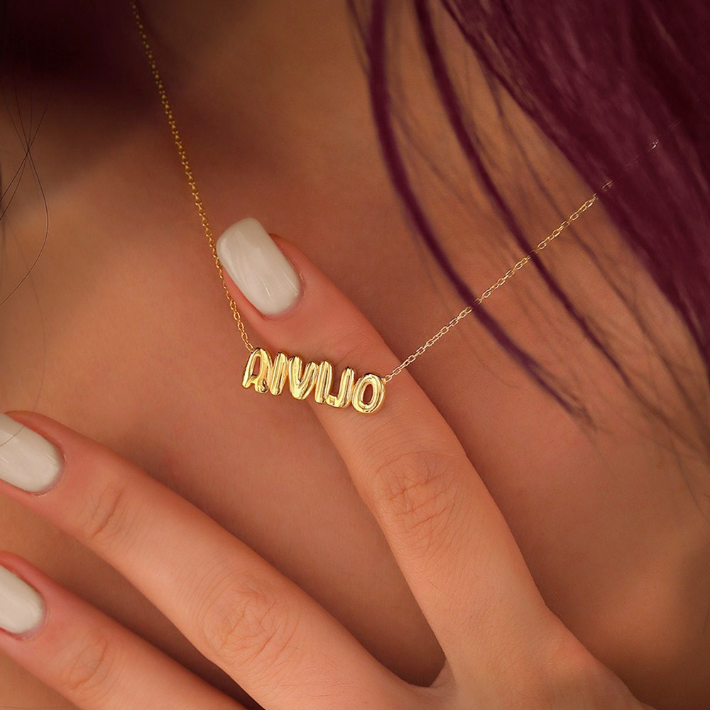 Bubble Name Necklace