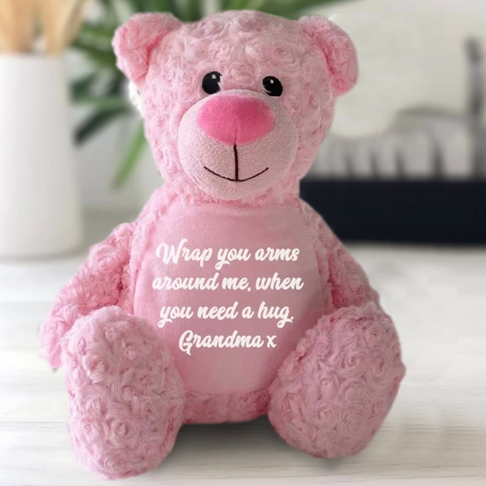 Personalized Memory Bear with Ashes Stuffed Heart, Ashes Keepsake