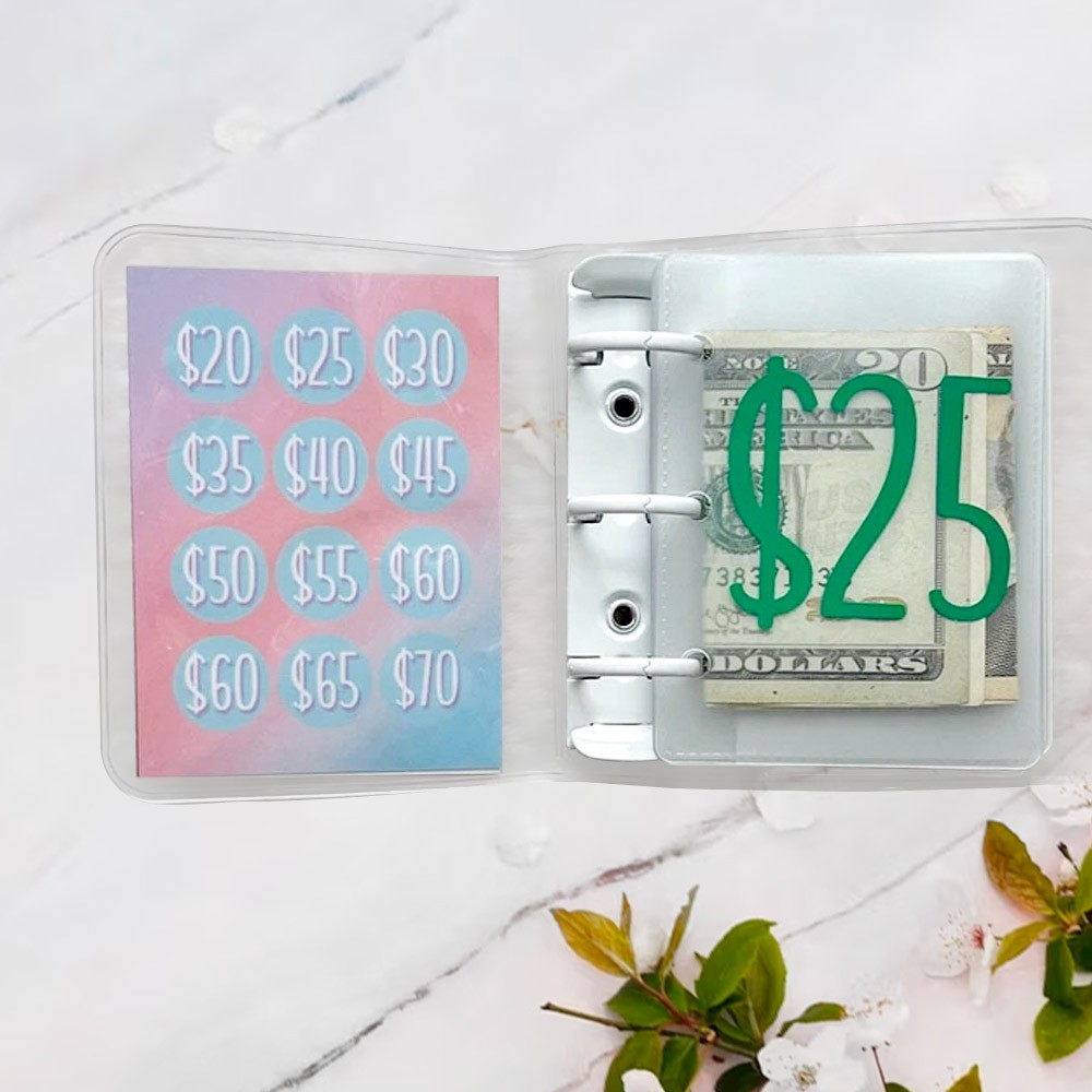 Mini Binder Savings Challenge, Savings Binder, Envelope Challenge, Money Challenge, Cash Stuffing, Cash Envelopes