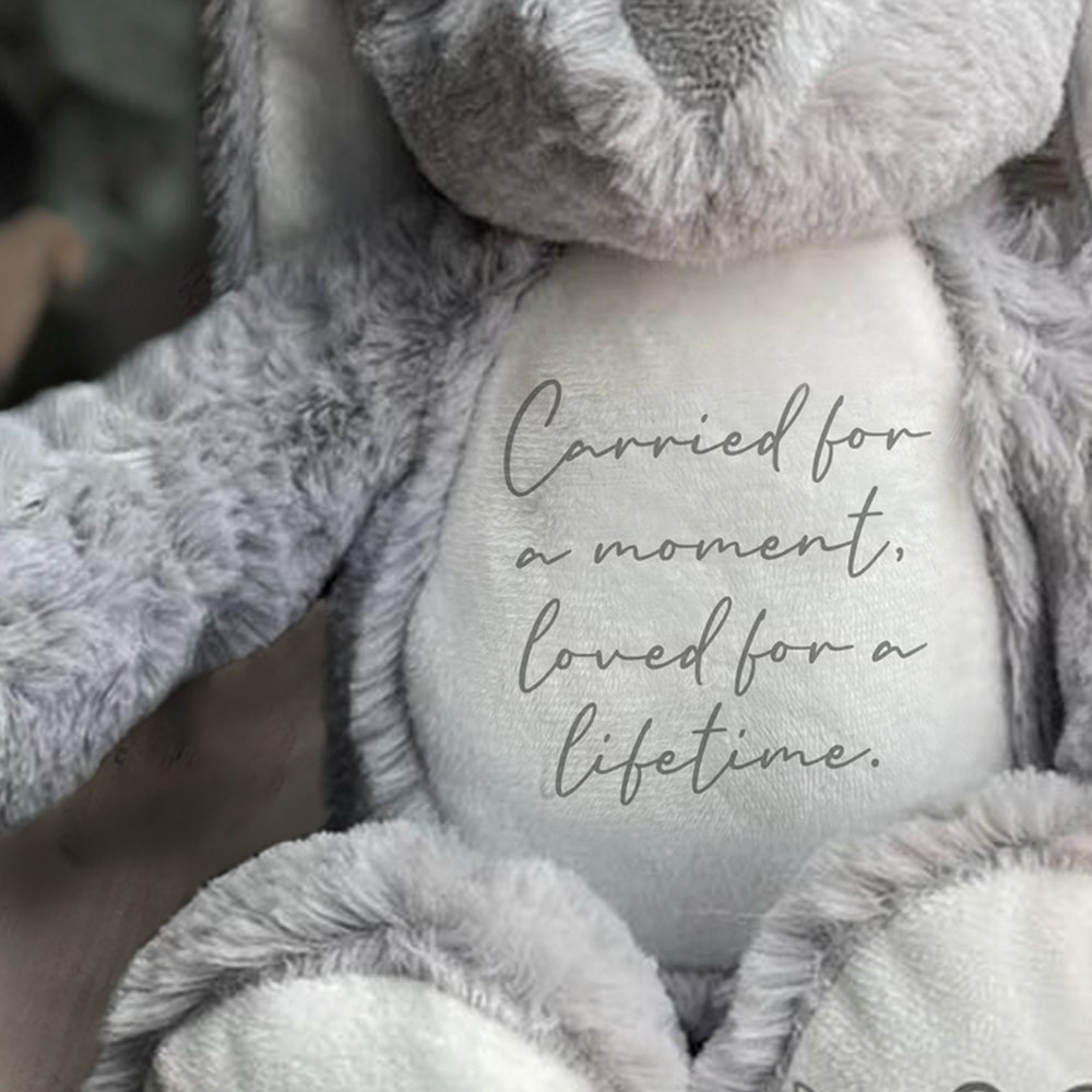 Personalized Baby Loss Miscarriage Keepsake, Memory Bear Memorial, In Loving Memory, Angel Baby