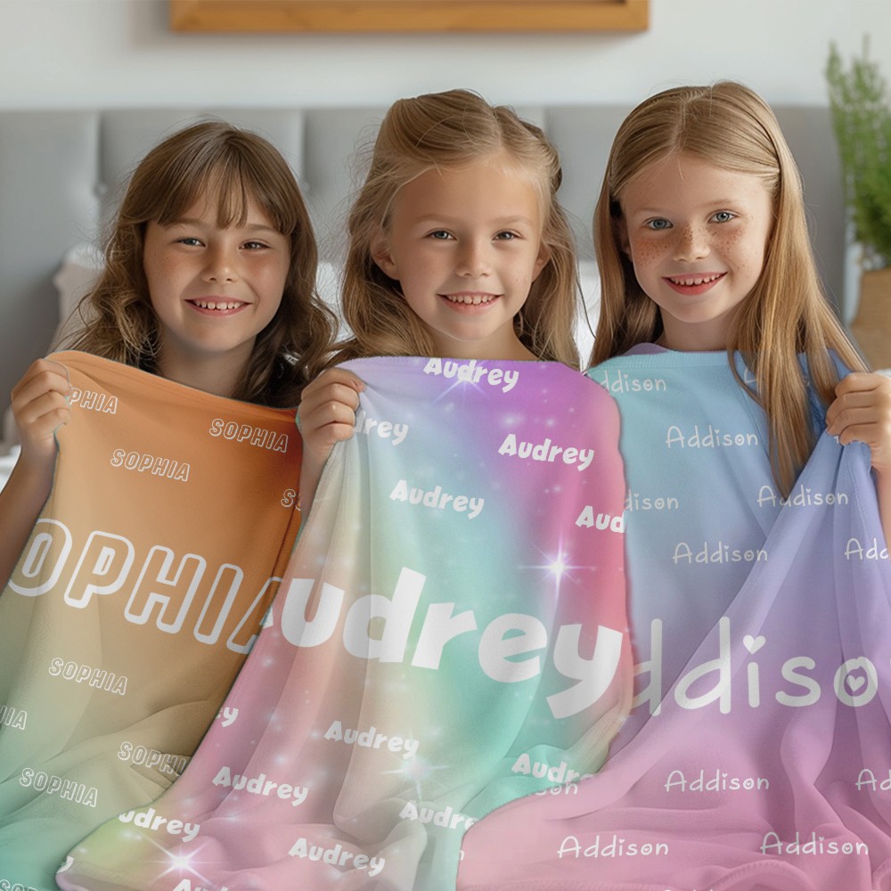 Children's blanket with name