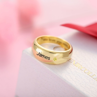 personalized name ring 