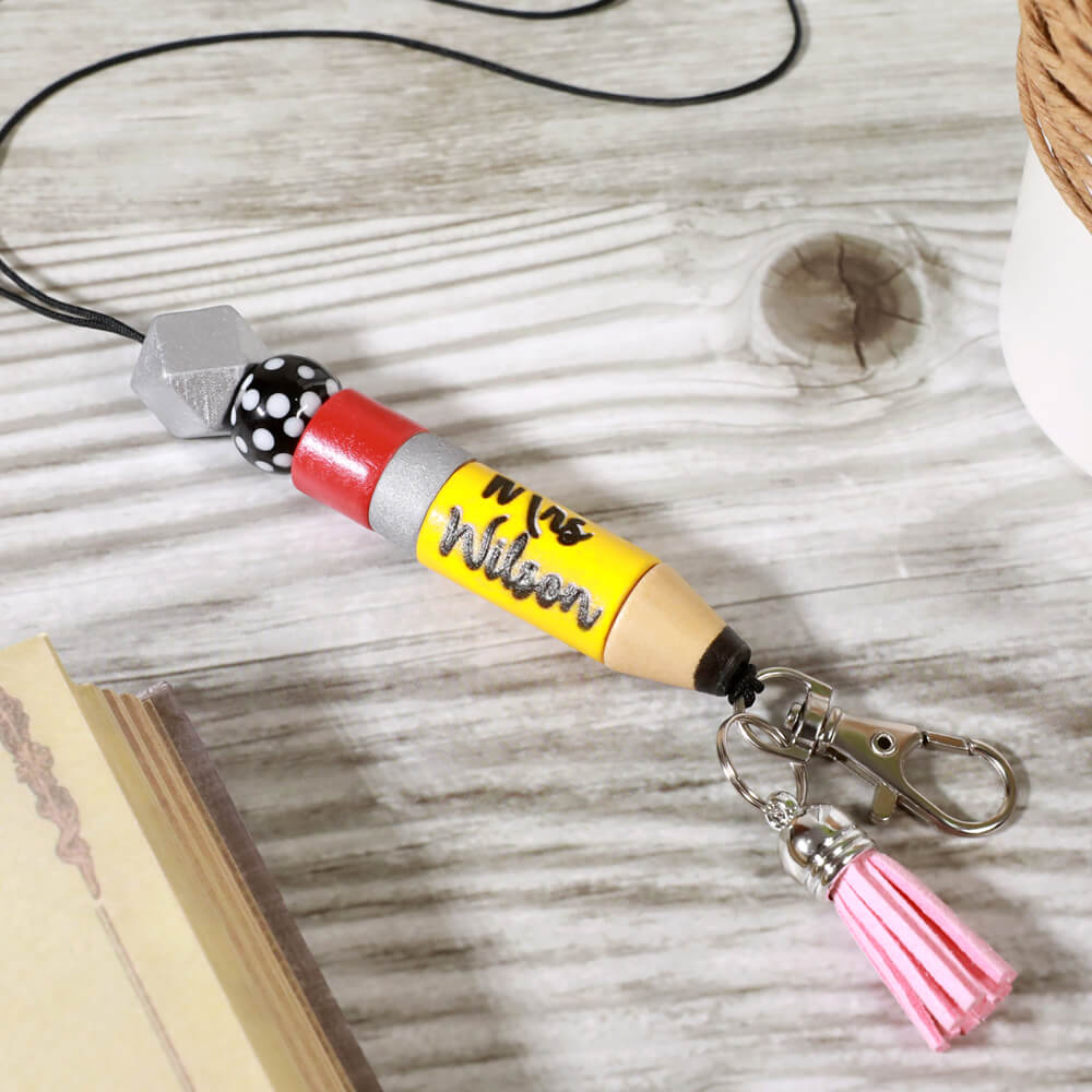 Personalized Cute Pencil Lanyard