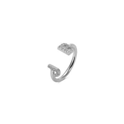 Personalized Initial Cuff Ring