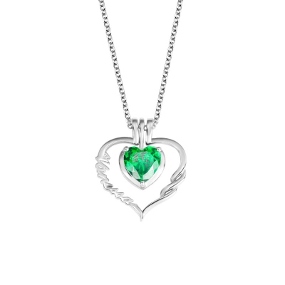 Personalized True Love Birthstone Necklace