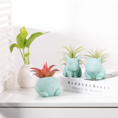Concrete Cartoon Succulent Planter Pikachu/Bulbasaur/Oddish