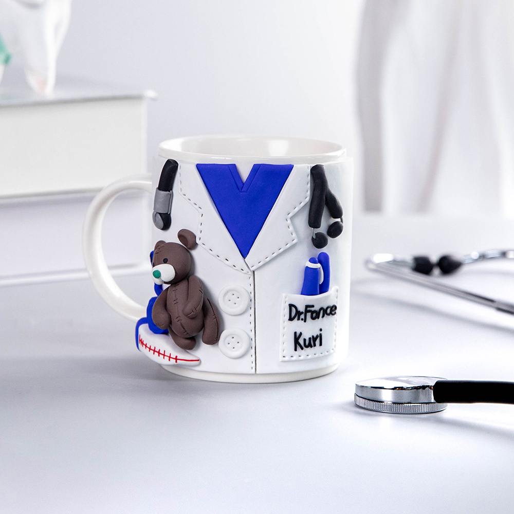 Caneca personalizada para presente da equipe médica para enfermeiro pediatra dentista