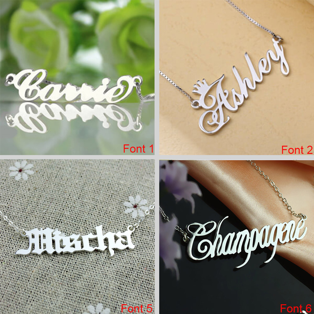 Personalized Name Necklace Multi-Font Styles