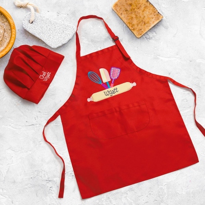 Personalized Child Apron with Pocket