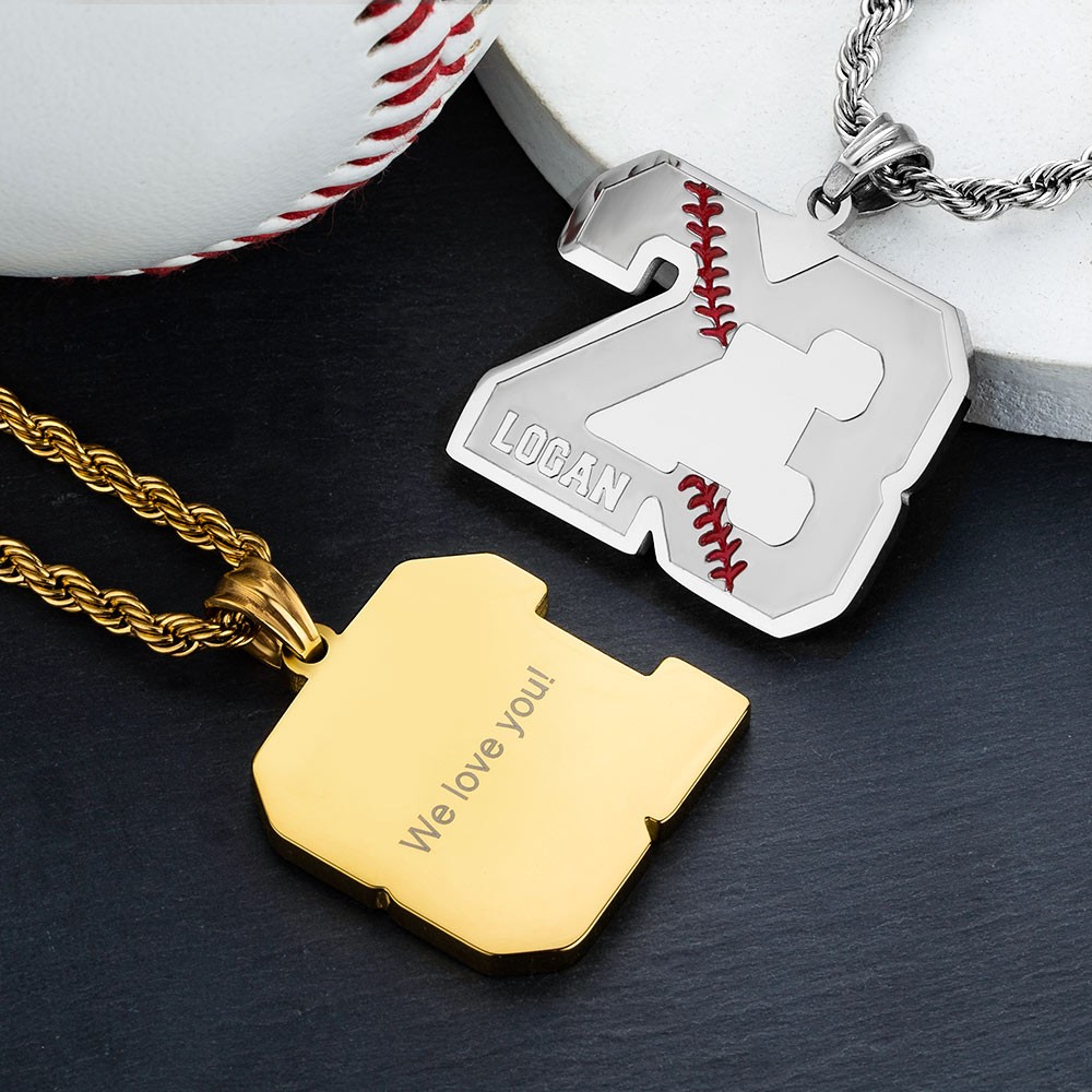 Personalized Baseball Necklace – Be Monogrammed
