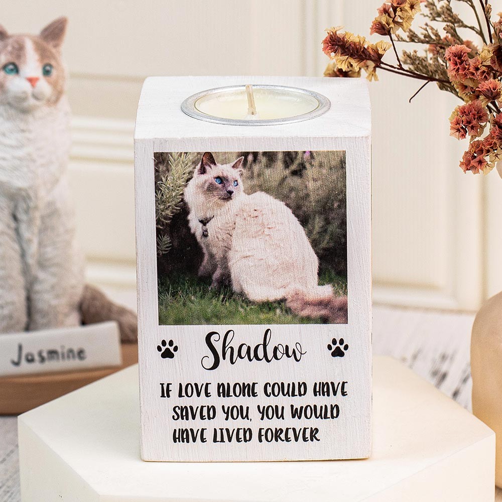 Personalised Pet Memorial Photo Candle