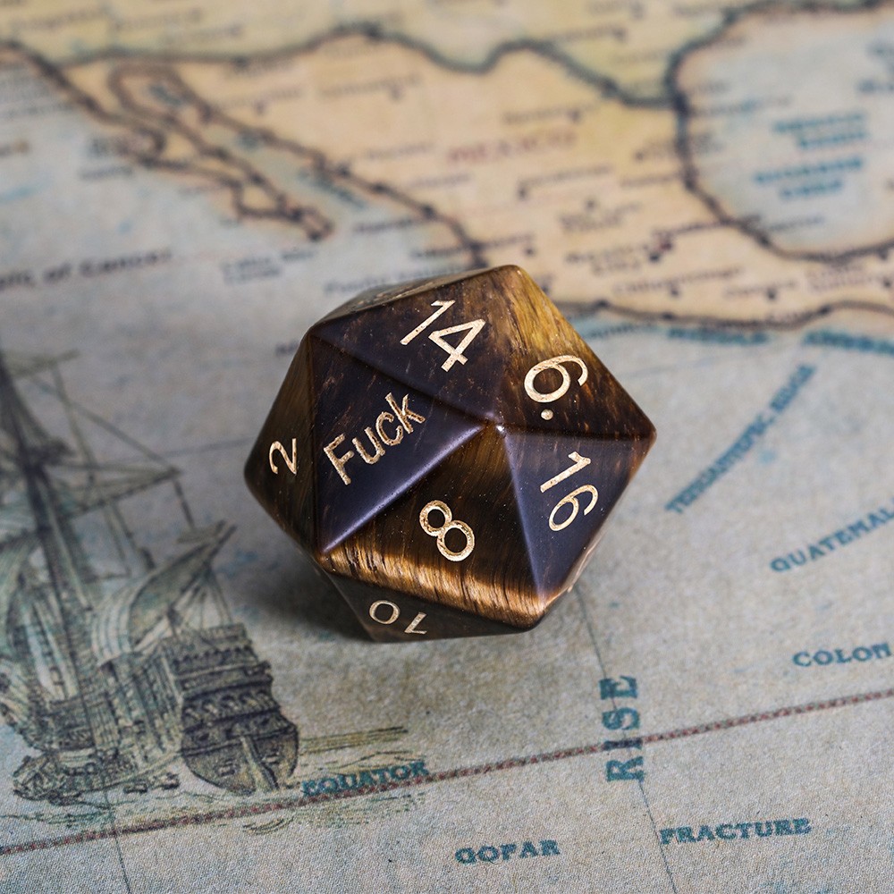 Roseinside | Personalized D20 Dice for Gamers