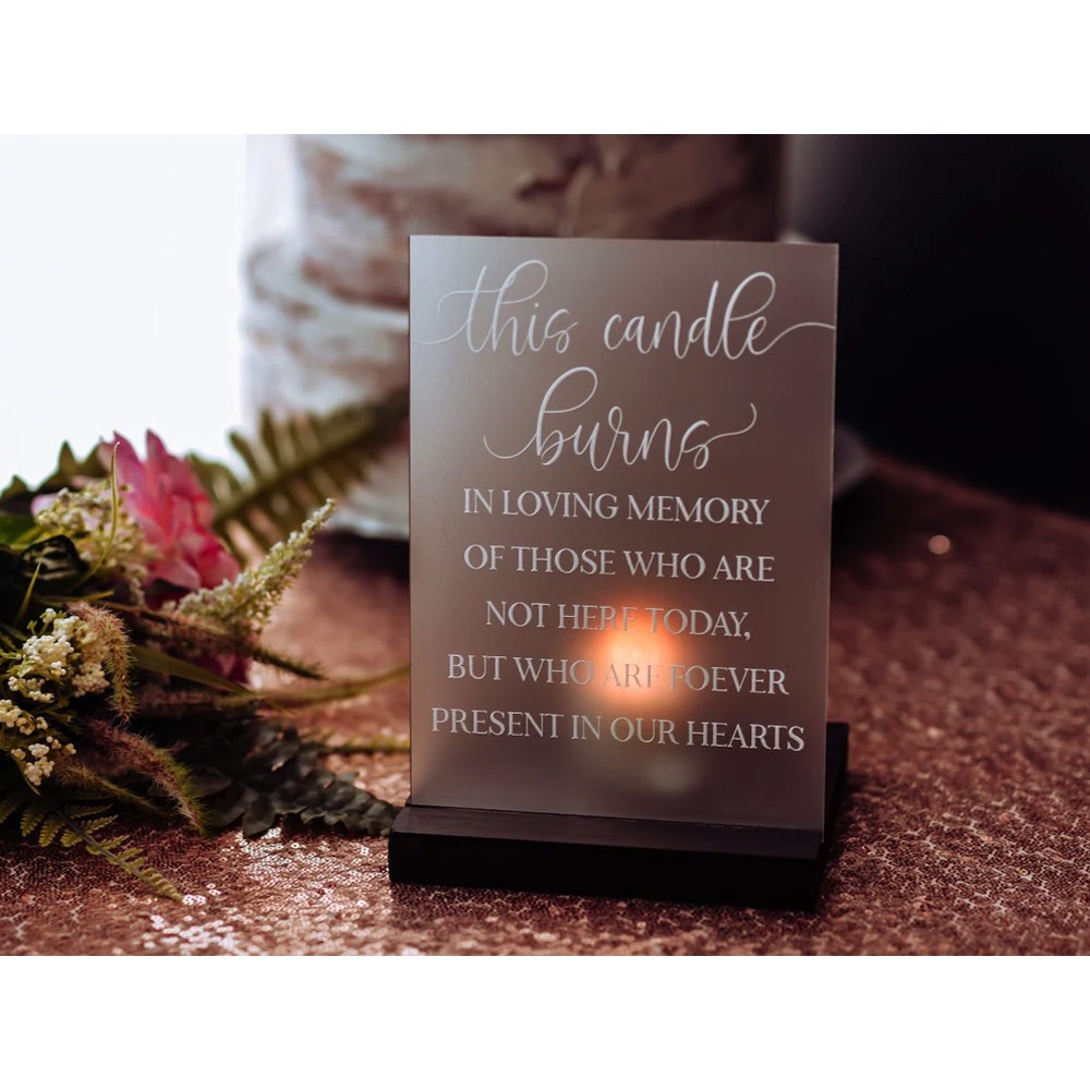 Custom In Loving Memory Wedding Sign