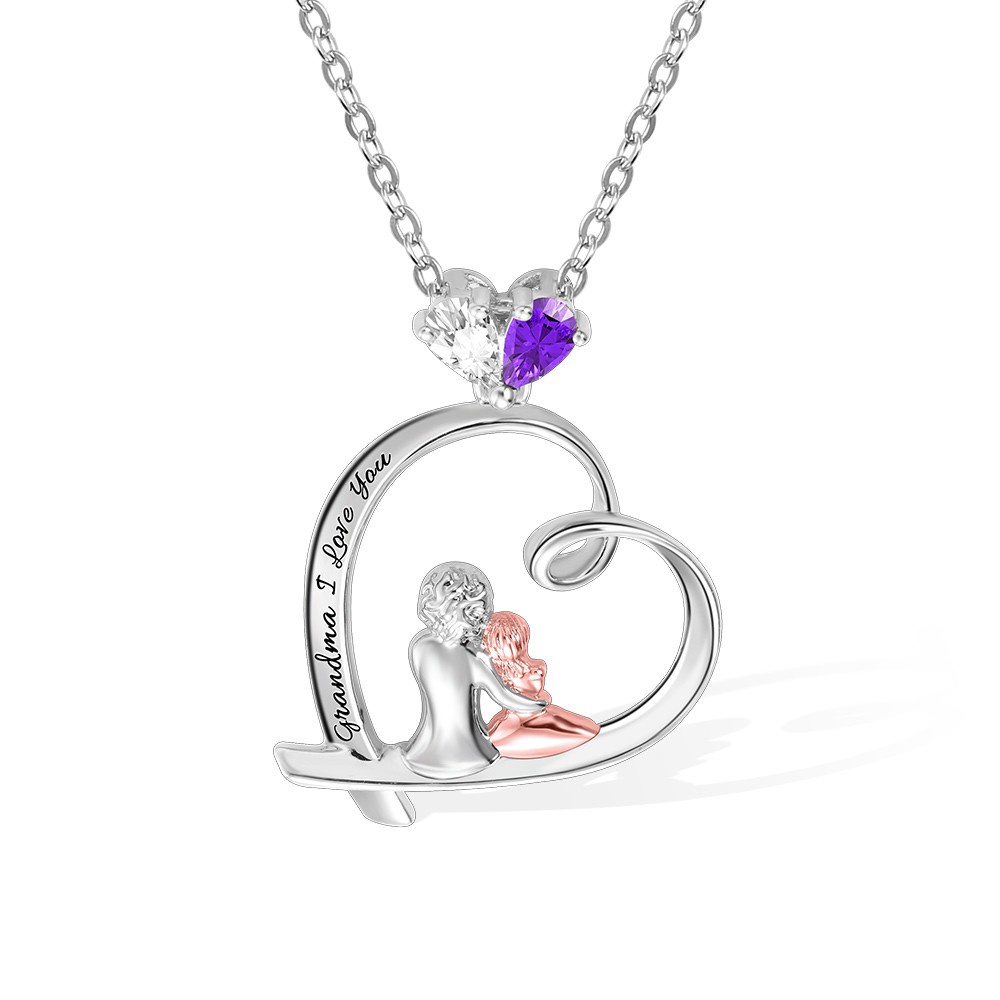 love heart pendant for mom