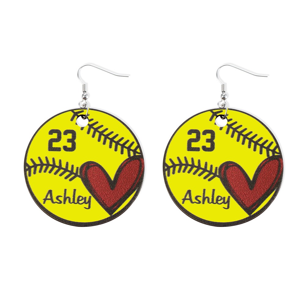 Custom Baseball Earrings
