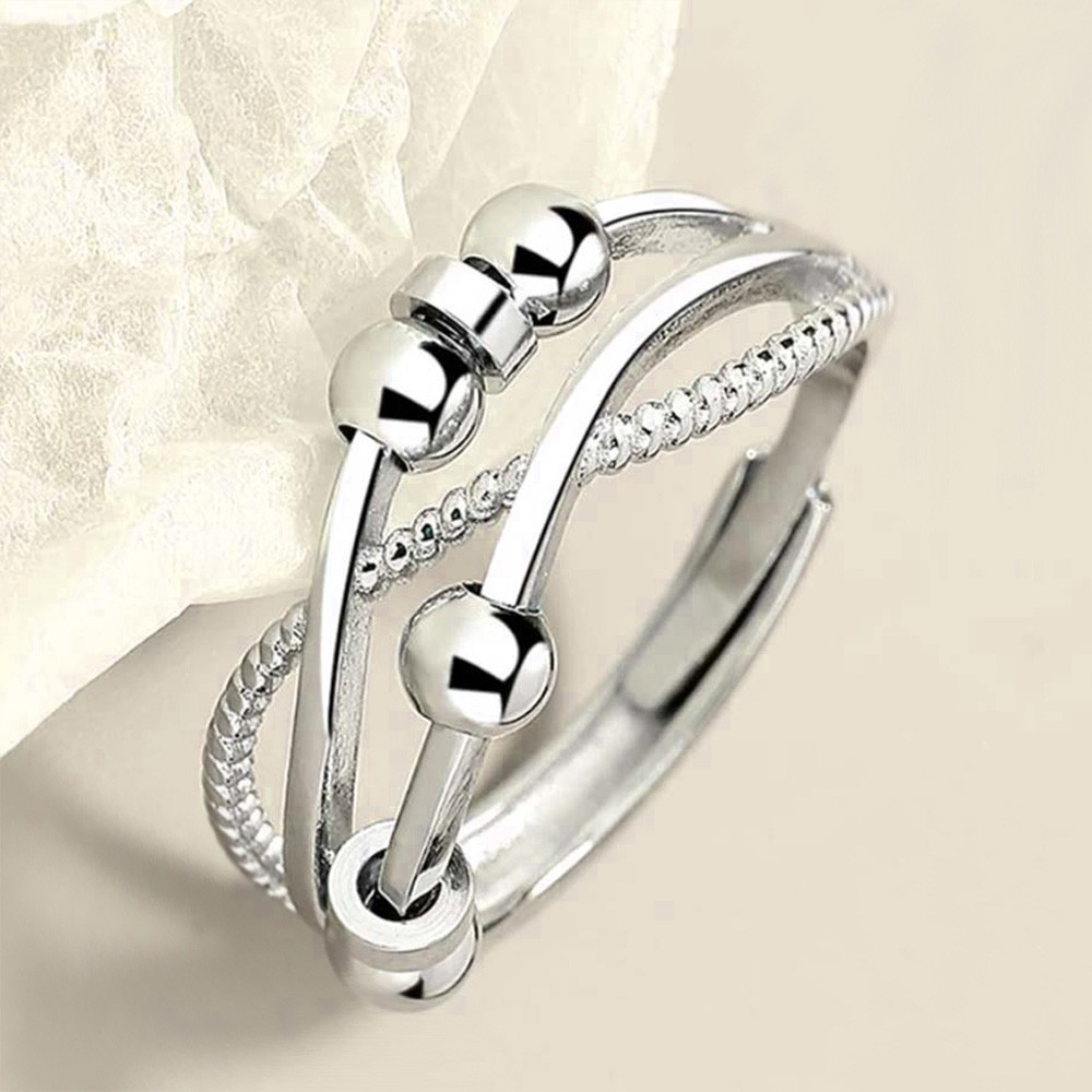 Bague Anti-stress Rotative à Motif Celte - En Acier Inoxydable, Coloris Or, Argent Ou Noir - Design Vintage, Pour Gérer L'anxiété Au Quotidien
