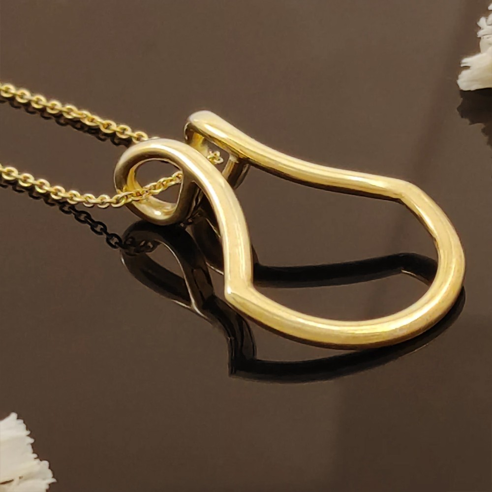 Gold Ring holder necklace