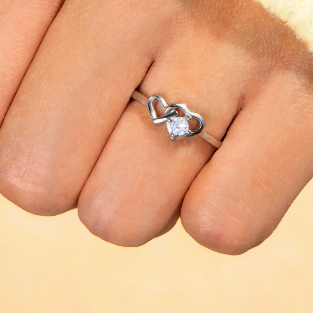 Double Heart Ring 