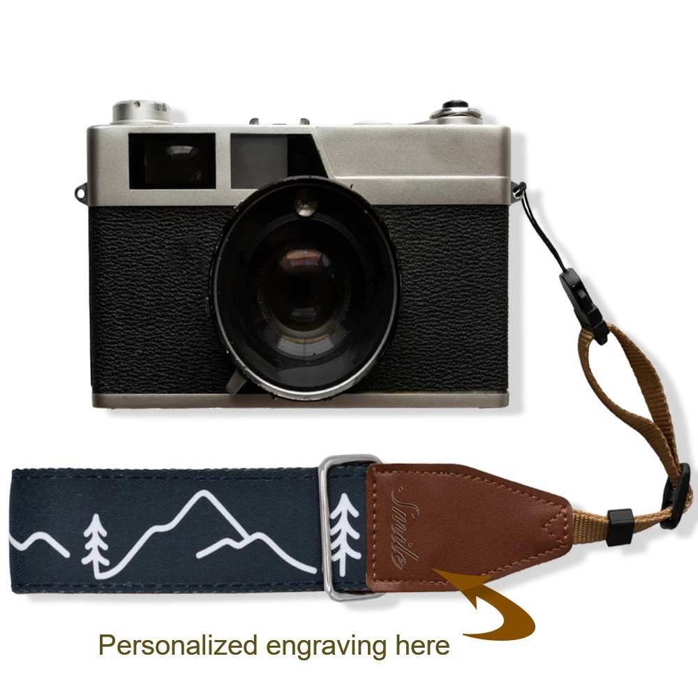Custom Camera Wrist Strap with Name, Multipattern Camera Wrist Strap