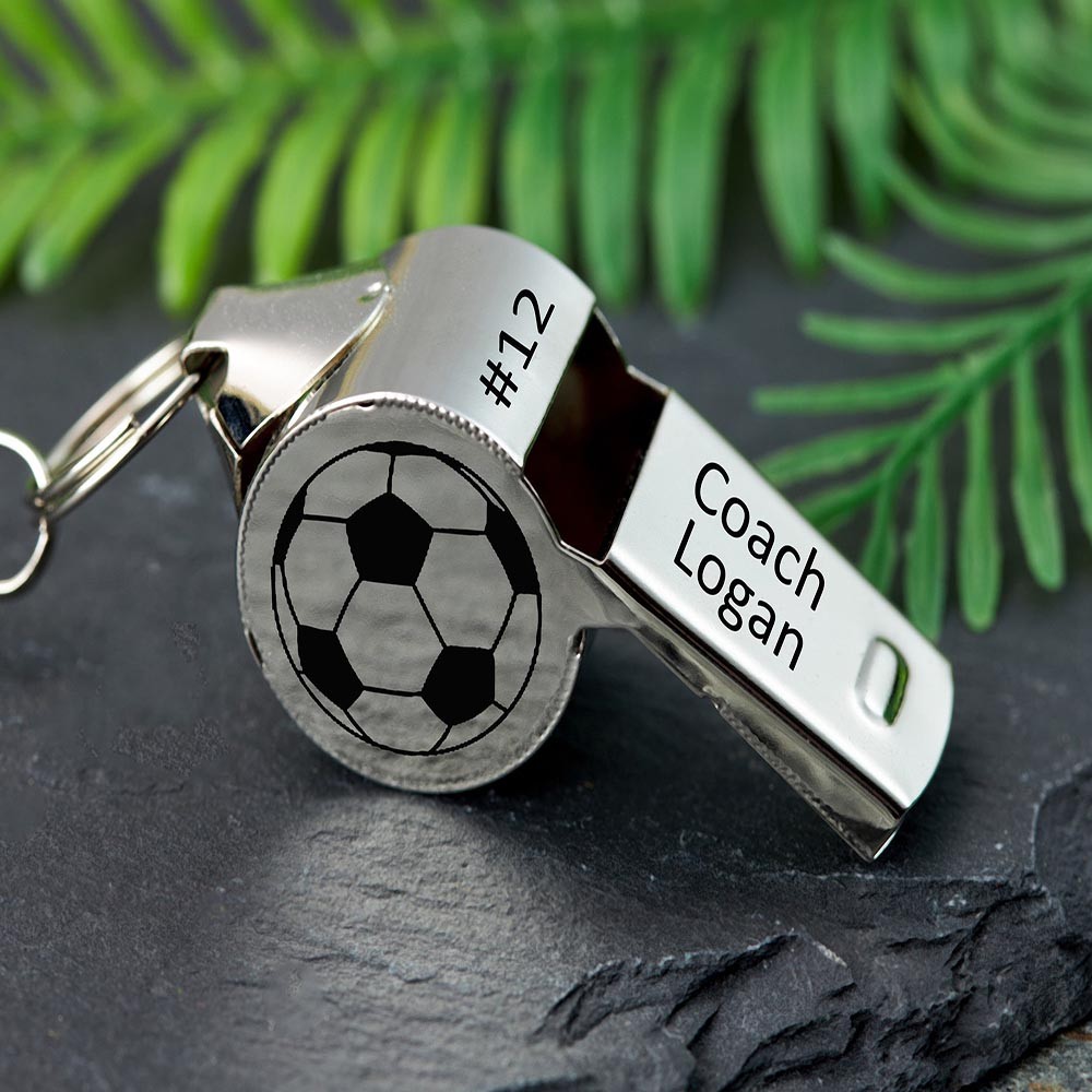Personalized Whistle Necklace, Custom Coach Whistle Necklace, Engraved Stainless Steel, Outdoor Whistle, Personalized Teacher Gifts Coach Gifts, Sports Referee Gifts