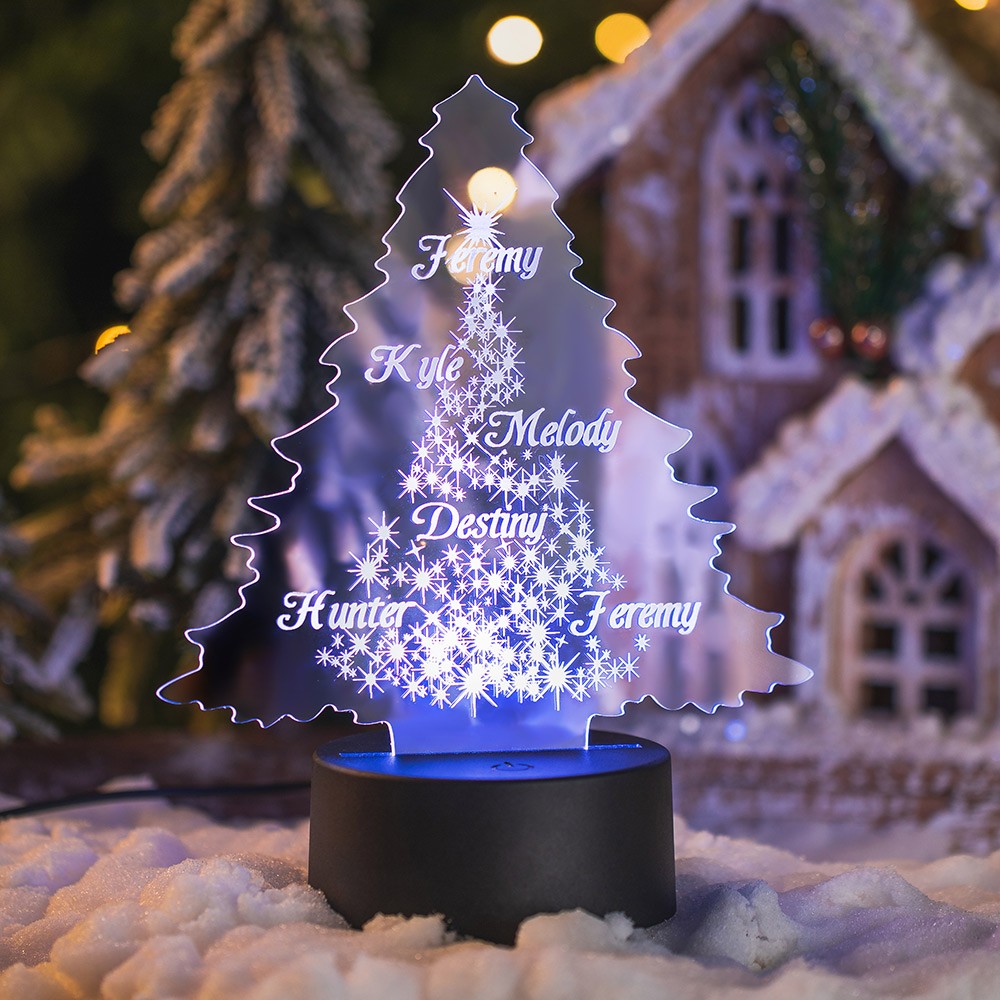 Ornement Memory Orb Noël - Lampe Vidéo 3D Rechargeable USB, Personnalisable Avec Photos/vidéos