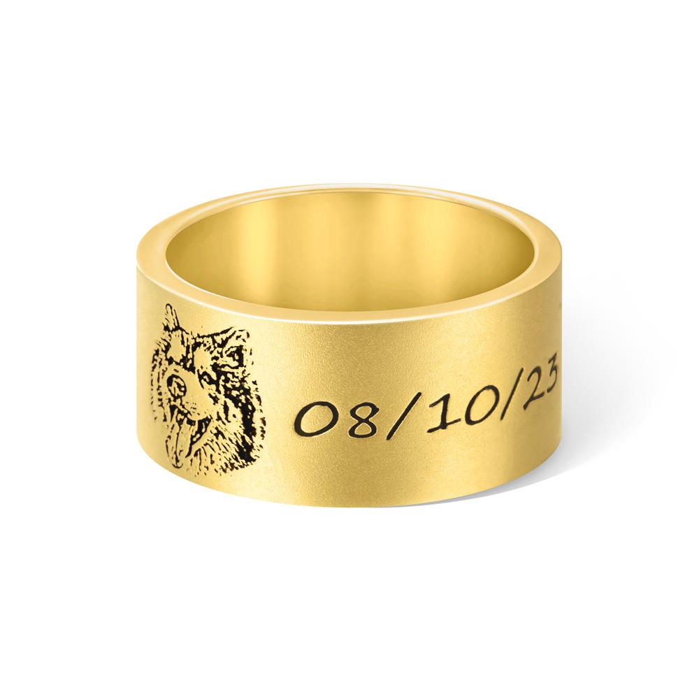 Ring aus Sterlingsilber mit Namensgravur