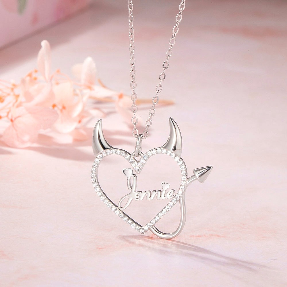 devil heart necklace