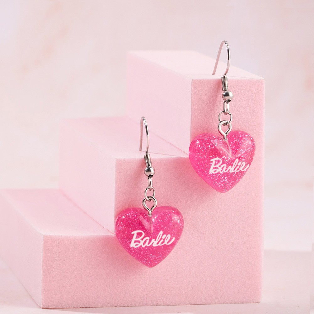 barbi heart earrings