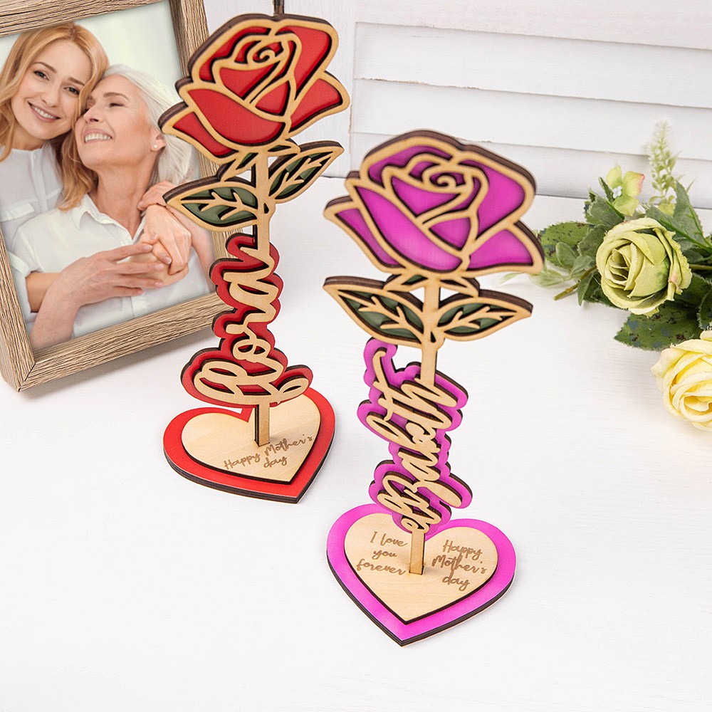 Personalized Valentine's rose gift