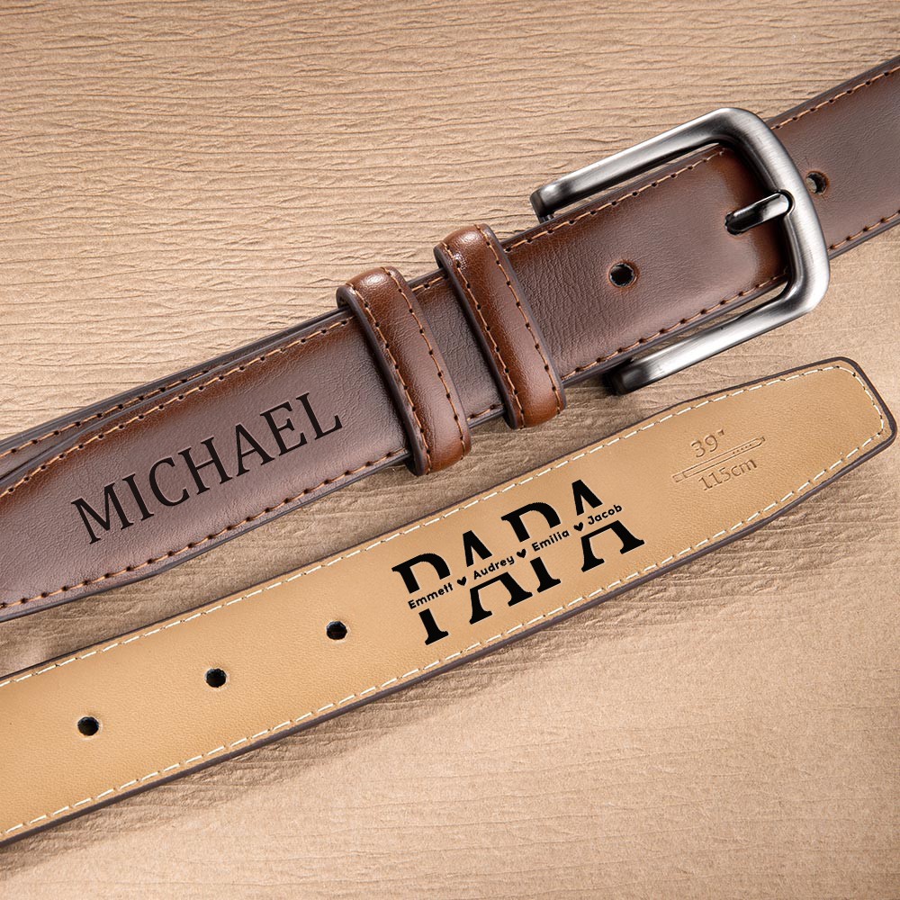 custom engraved leather belts for men
